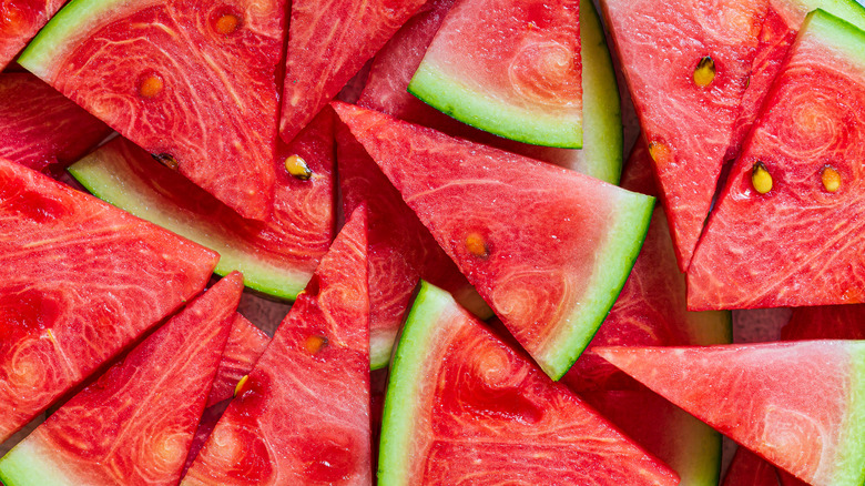 wedges of watermelon