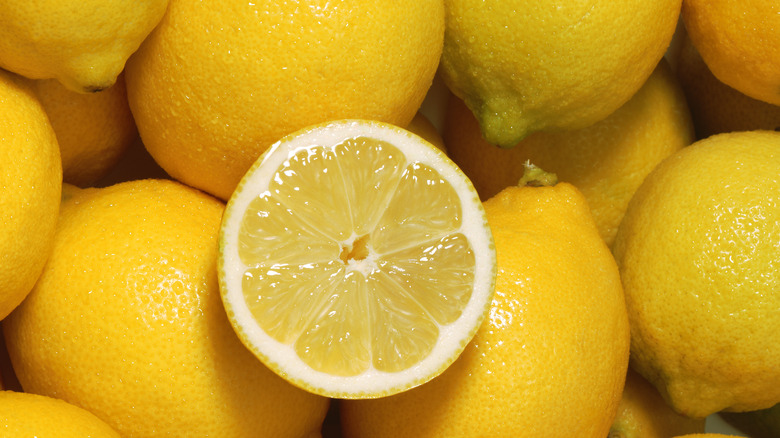 Lemon fruit background