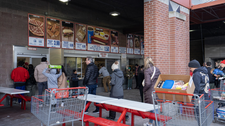 Outdoor Costco food court