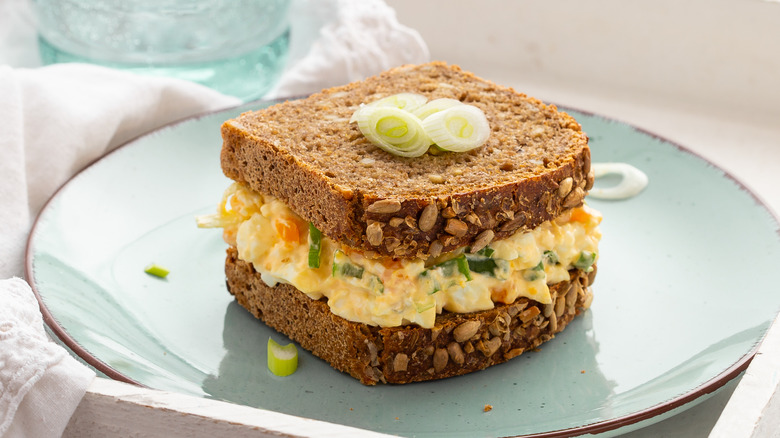 An egg salad sandwich