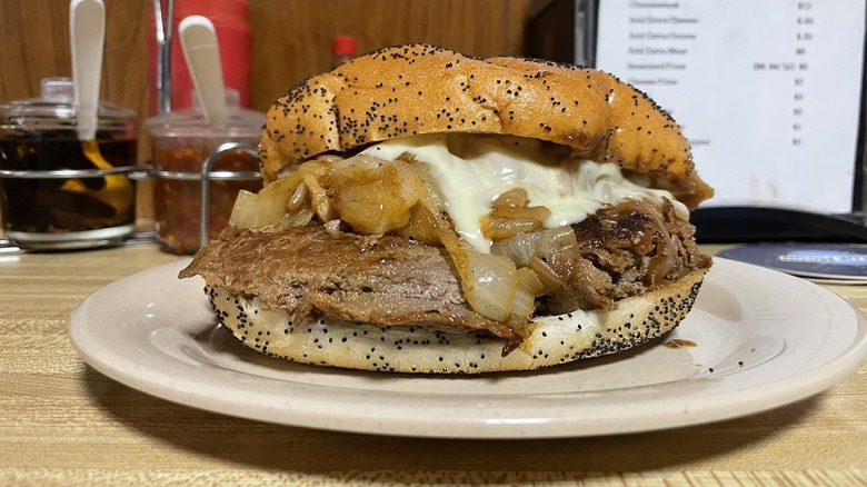 donkey's place new jersey cheesesteak sandwich