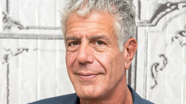 Anthony Bourdain soft smiling