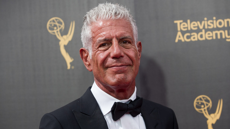 Anthony Bourdain at Academy Awards red carpet