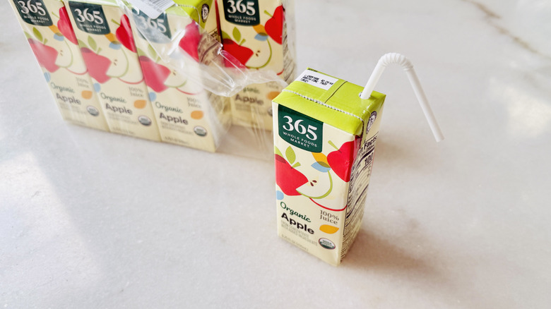 Whole Foods 365 100% Organic Apple juice boxes