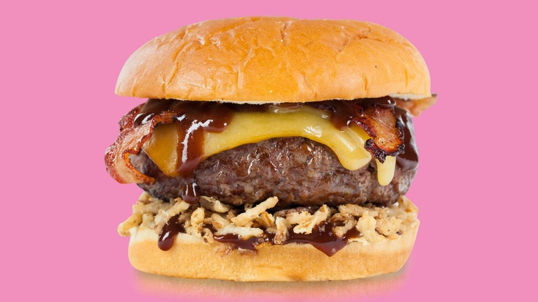 cheeseburger with bacon