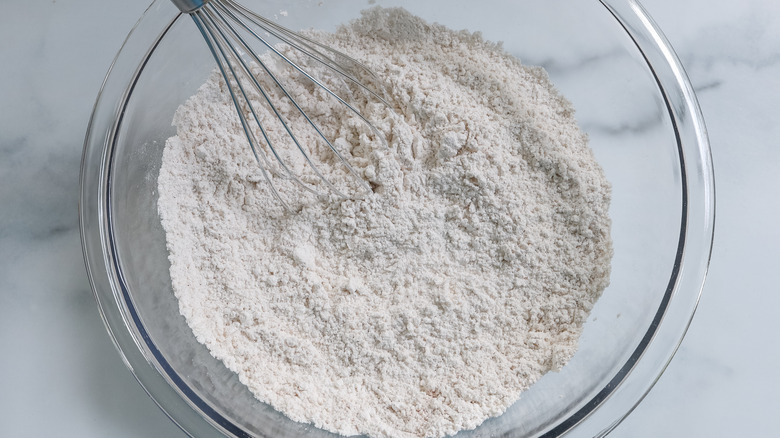 dry ingredients for donut dough