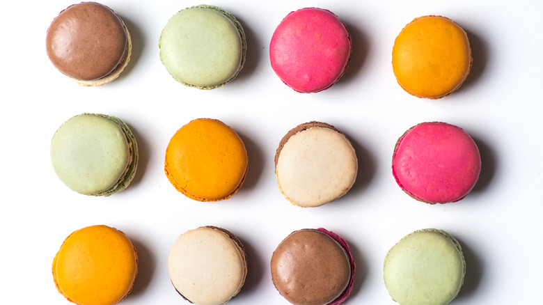 Macarons in different colors