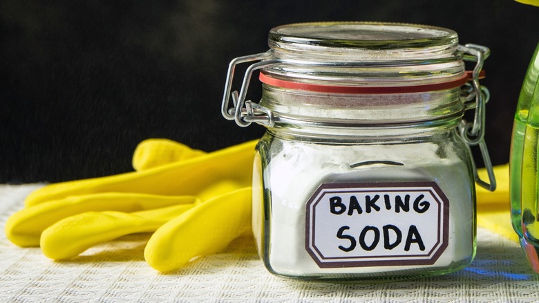 baking soda on counter