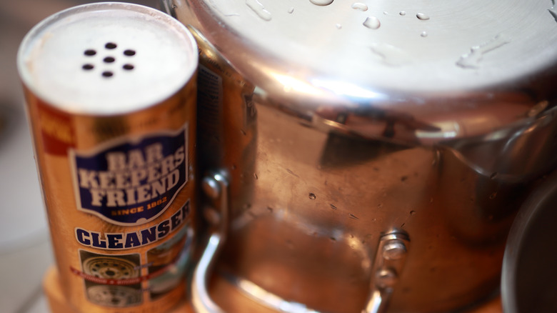 Bar Keepers Friend in sink