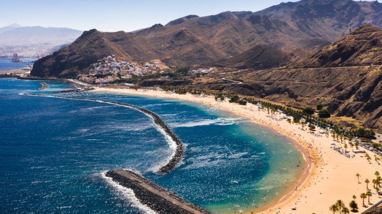 A beach on the island of Tenerife 