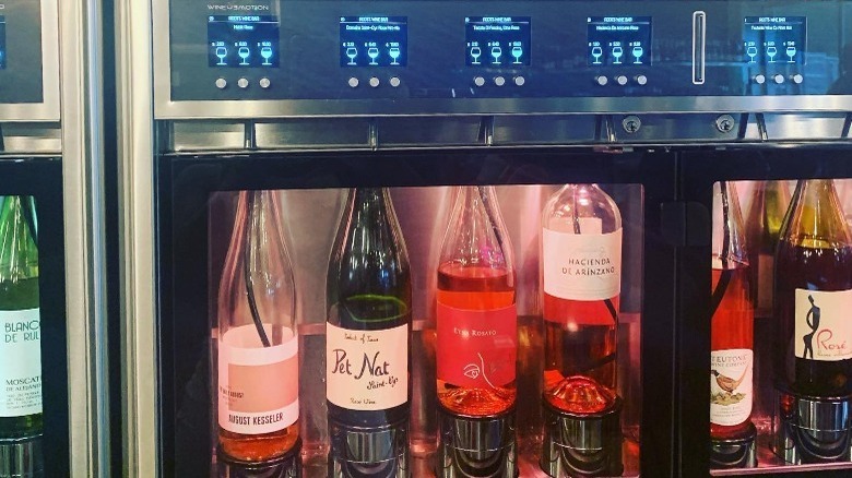 self-serve wine dispenser