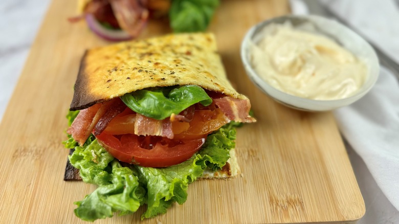 blt cottage cheese wrap