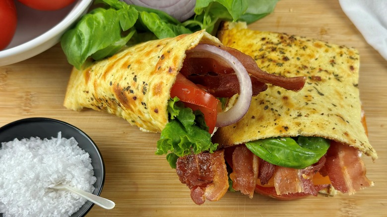 blt cottage cheese wrap