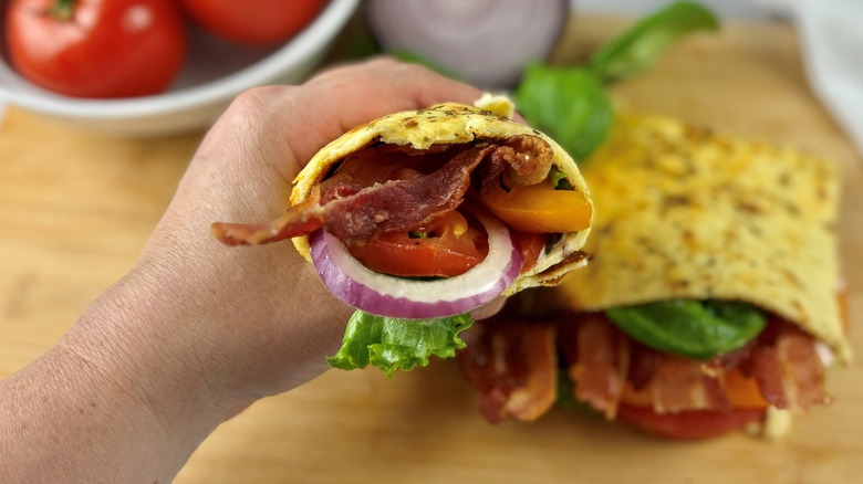 blt cottage cheese wrap