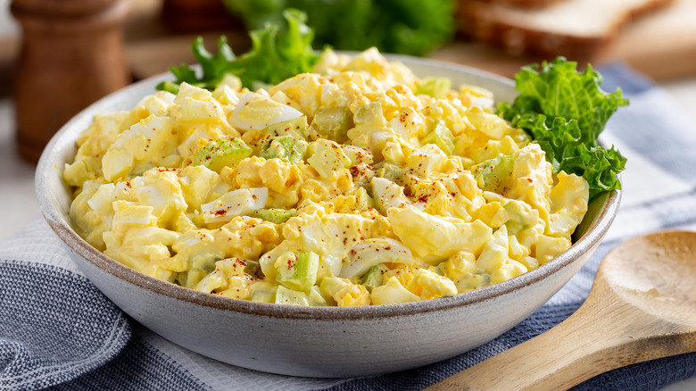 bowl of egg salad