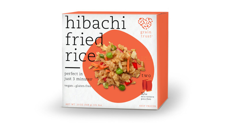 Box of hibachi fried rice