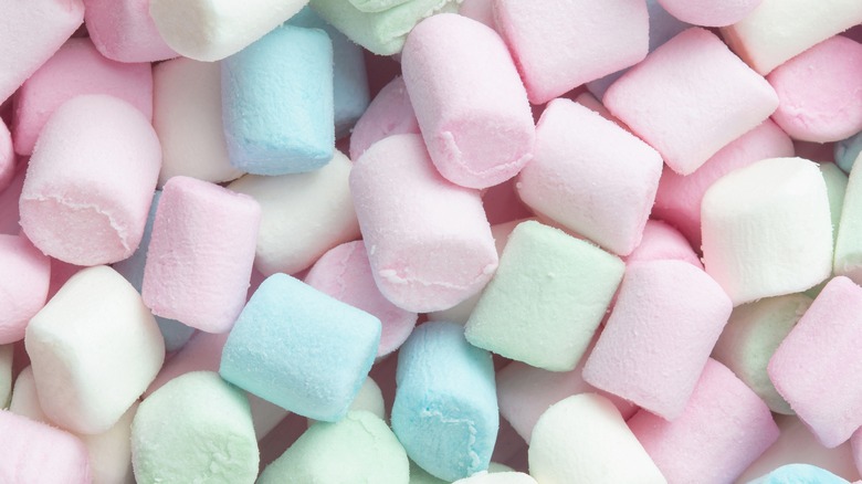 Colorful marshmallows