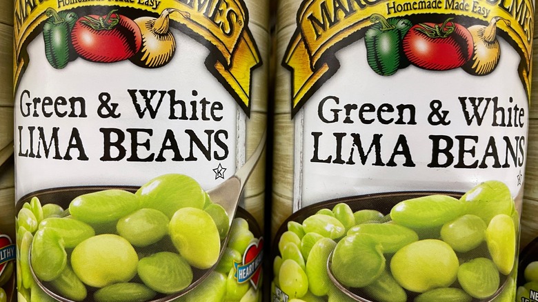 can of Del Monte lima beans