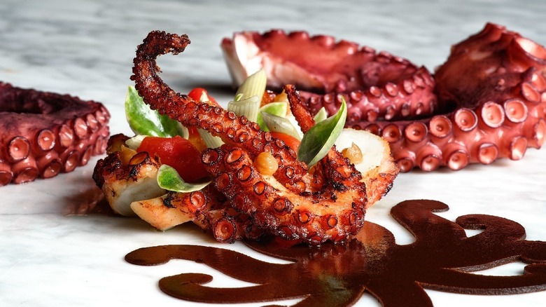 Octopus dinner dish