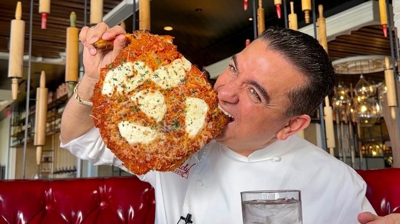 Buddy Valastro biting veal