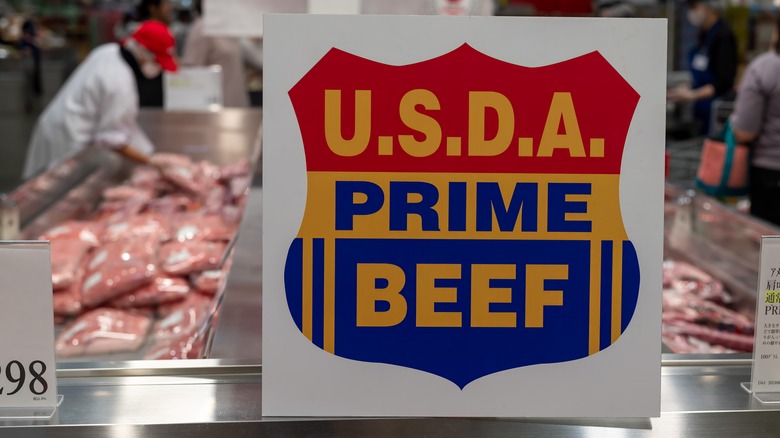 USDA prime beef label