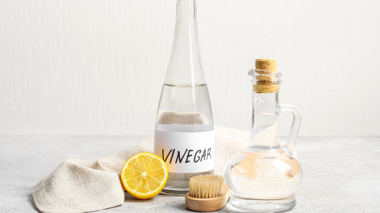 Vinegar cleaning solution