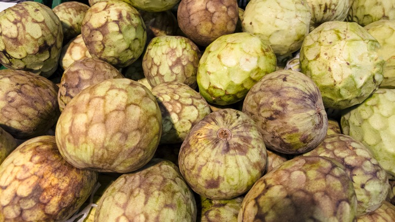 cherimoya at a grocery store