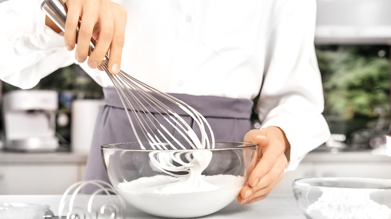 making whipped cream