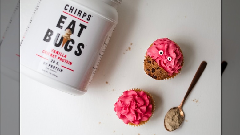 Chirps cupcakes with pink frosting