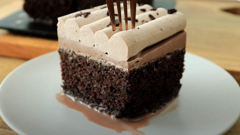 Chocolate tres leches cake