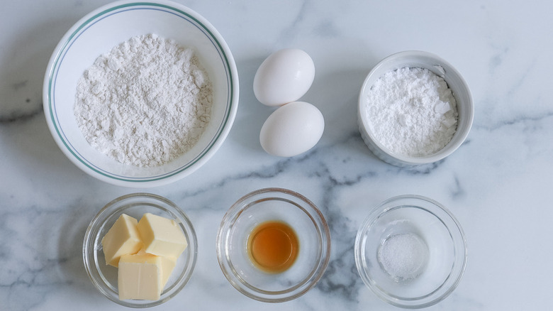 ingredients for vanilla tuiles