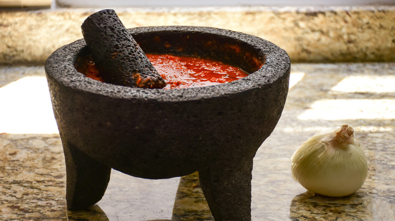 traditional mortar and pestle