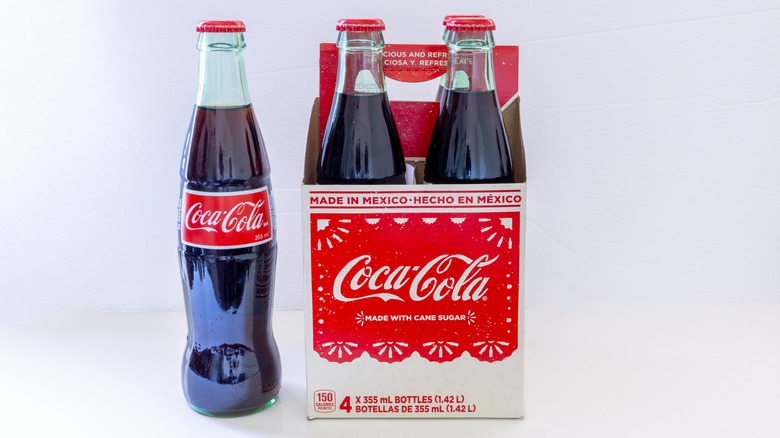 Four-pack of Mexican Coca-Cola