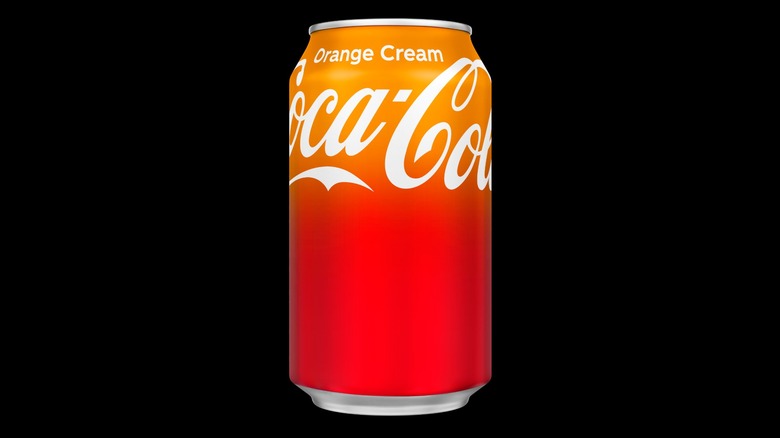 A can of Coca-Cola's new Orange Cream flavor