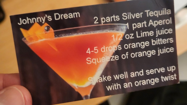 personalized cocktail business card