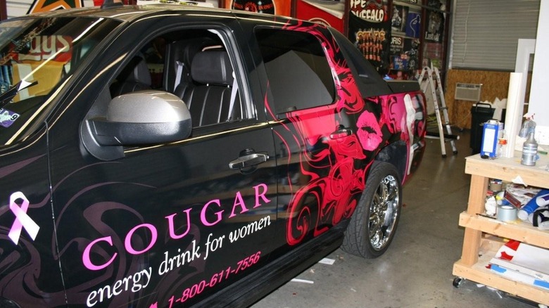 truck with cougar energy logo