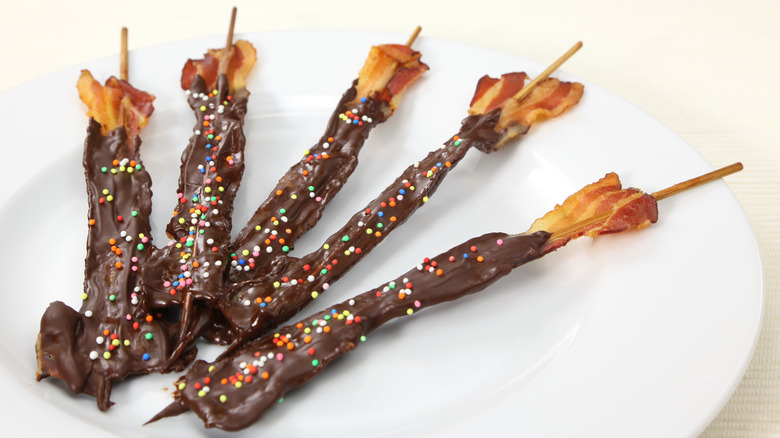 chocolate covered bacon strips