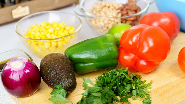 All the ingredients of a cowboy caviar