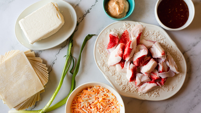 ingredients for crab rangoon nachos