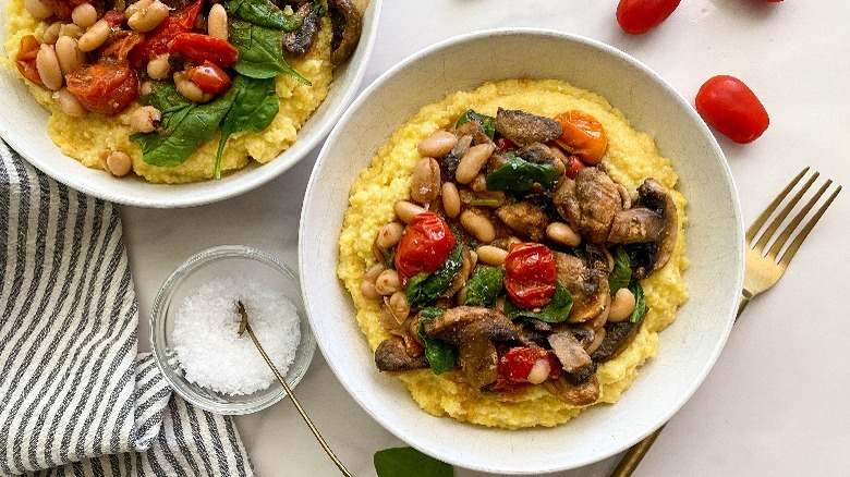 polenta with vegetables