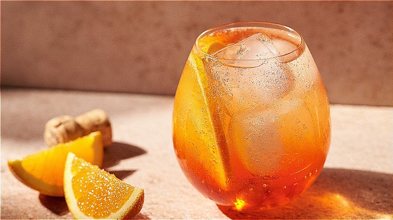 aperol spritz on a table