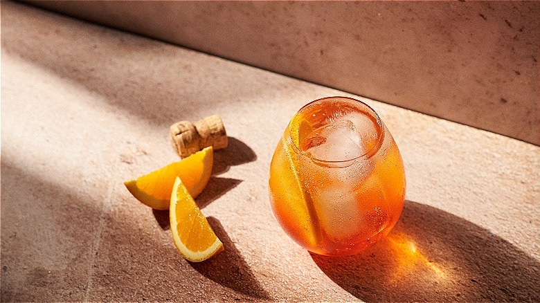 aperol spritz on a table