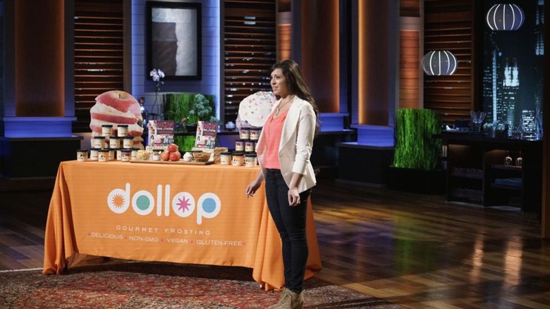 Heather Saffer pitching Dollop Gourmet on Shark Tank