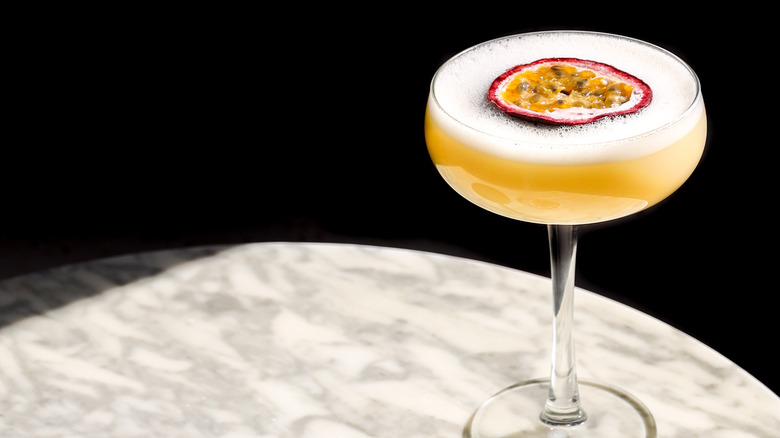 yellow passion fruit cocktail