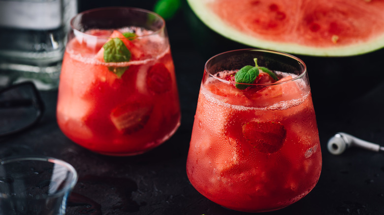 Chilled watermelon drinks