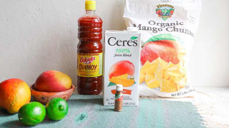 Ingredients for mangonada