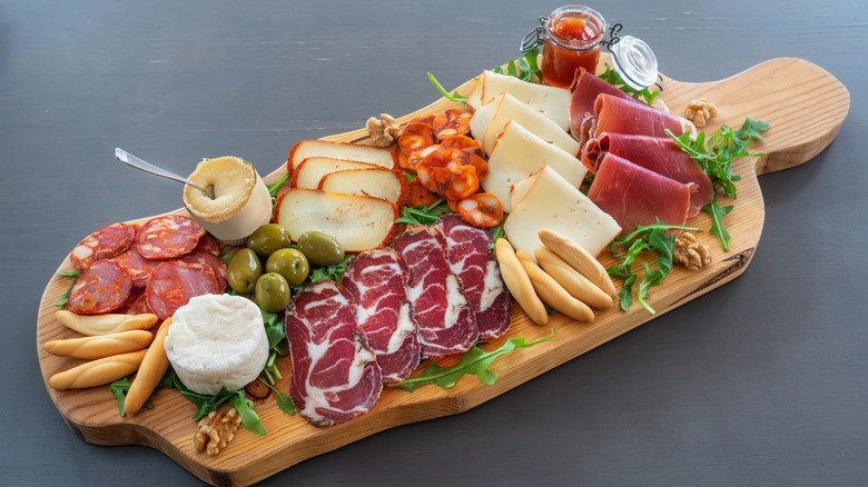 cheese and charcuterie board