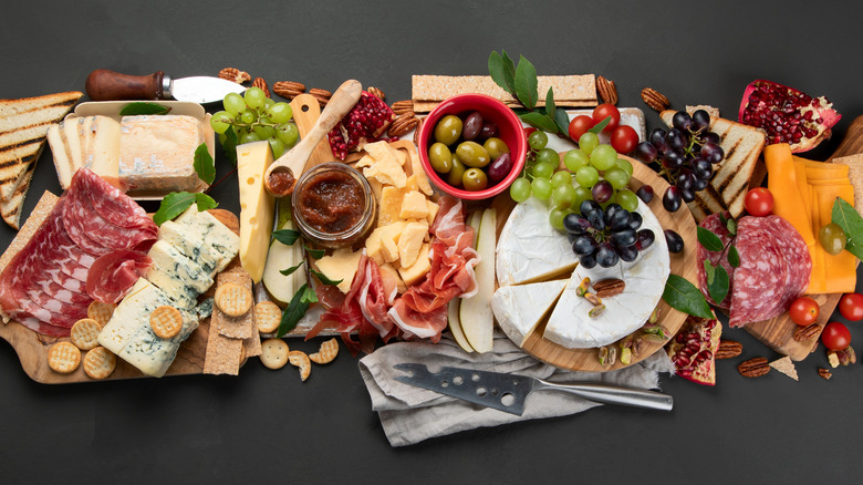 cheese and charcuterie board