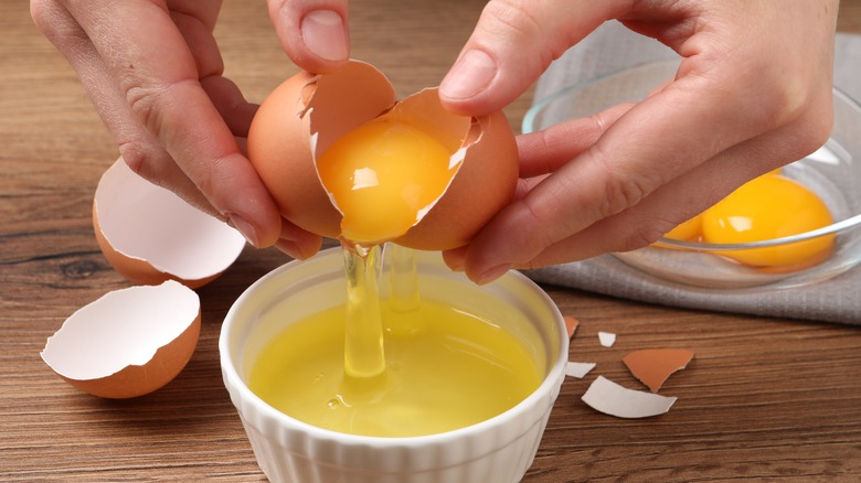 Separating egg yolks and whites