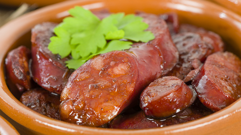 chorizo in red wine